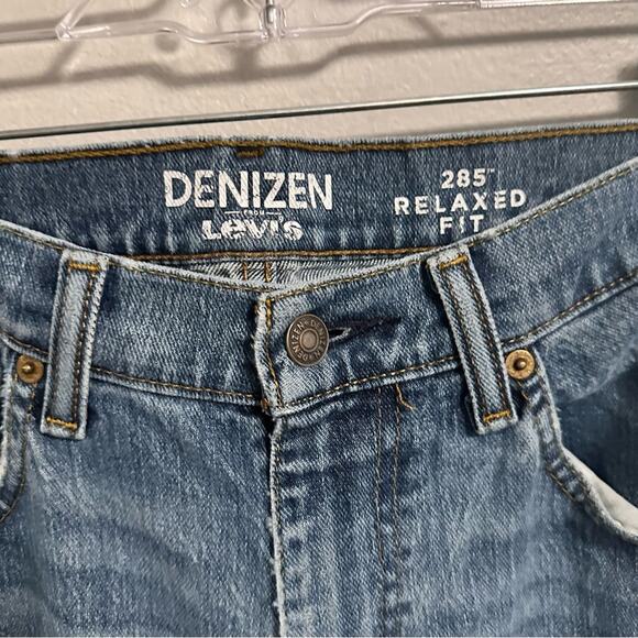 Levi’s Denzien 285 Relaxed Fit Light Wash Distressed Jeans Men’s 32x34 - Picture 4 of 7